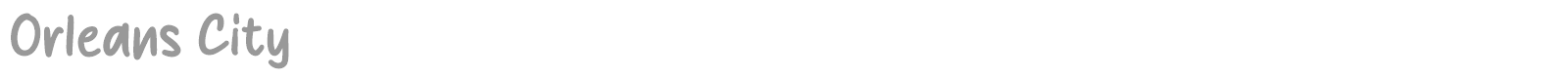 Orleans City font preview